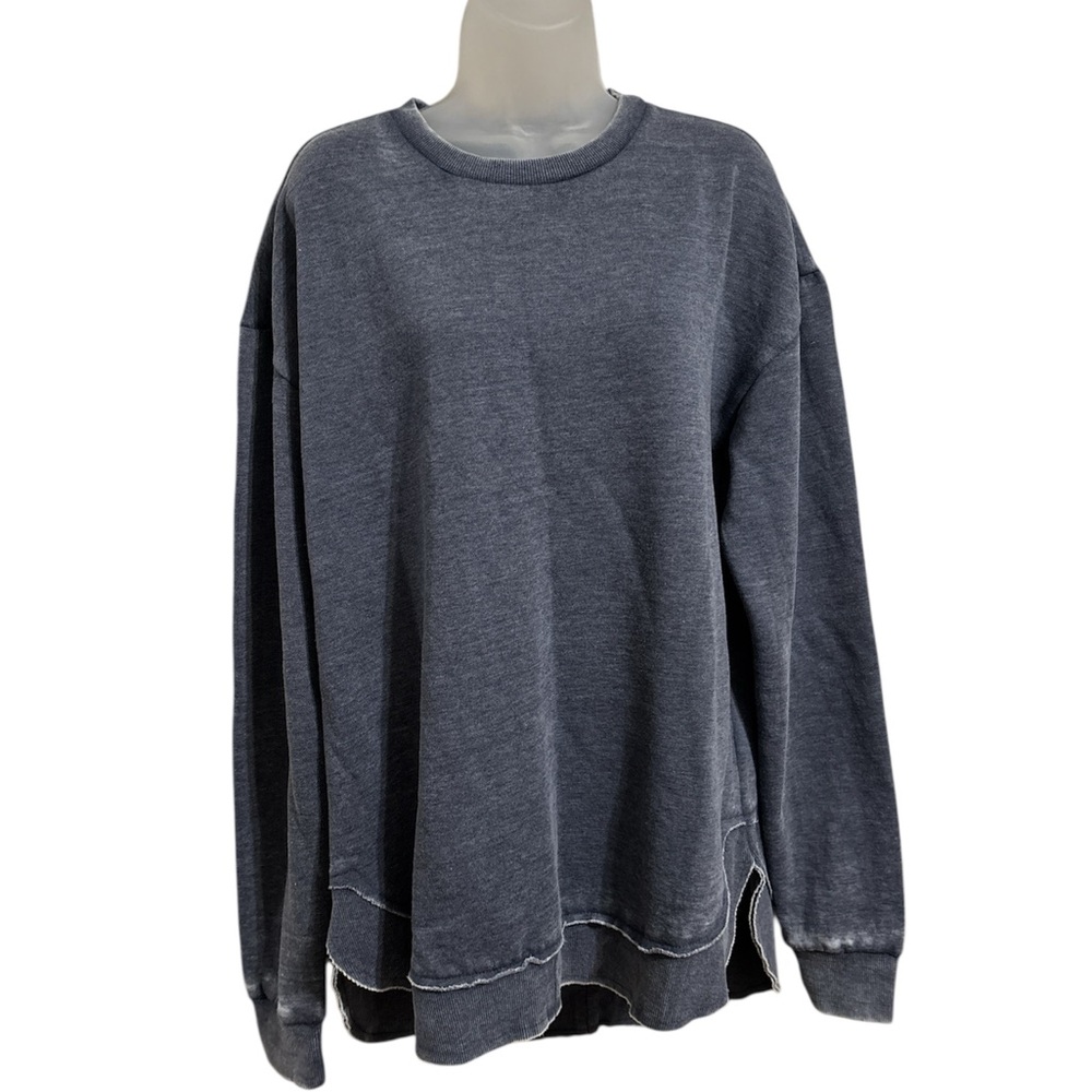 ROYCE New York Gray Crewneck Sweater Soft Cotton Blend